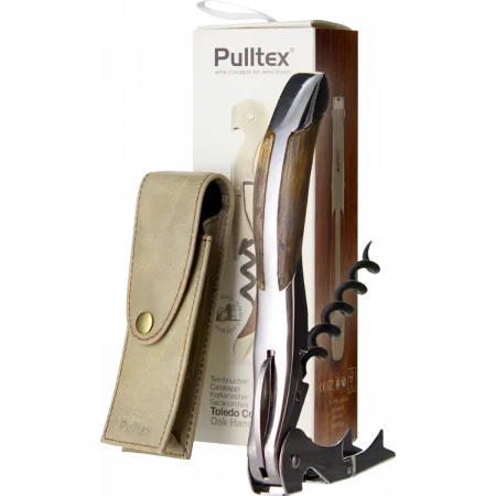 Corkscrew - Toledo Set - Wood Finish + Case - 109-160-00 - Pulltex